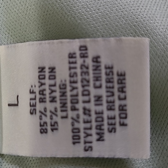 AURA midi dress green color size large - Picture 14 of 15